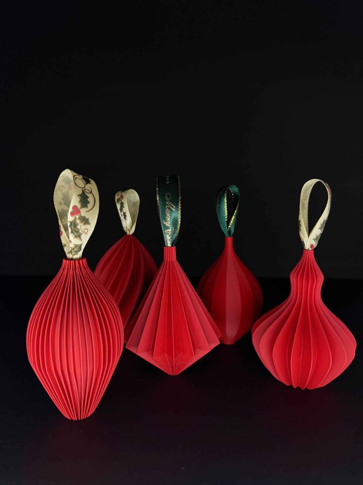 3D Printed Christmas Ornament Set