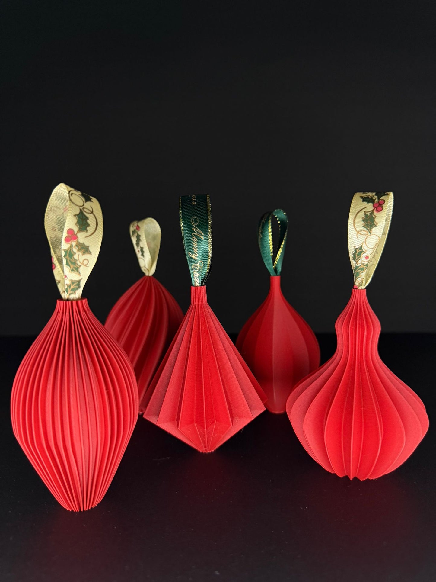 3D Printed Christmas Ornament Set