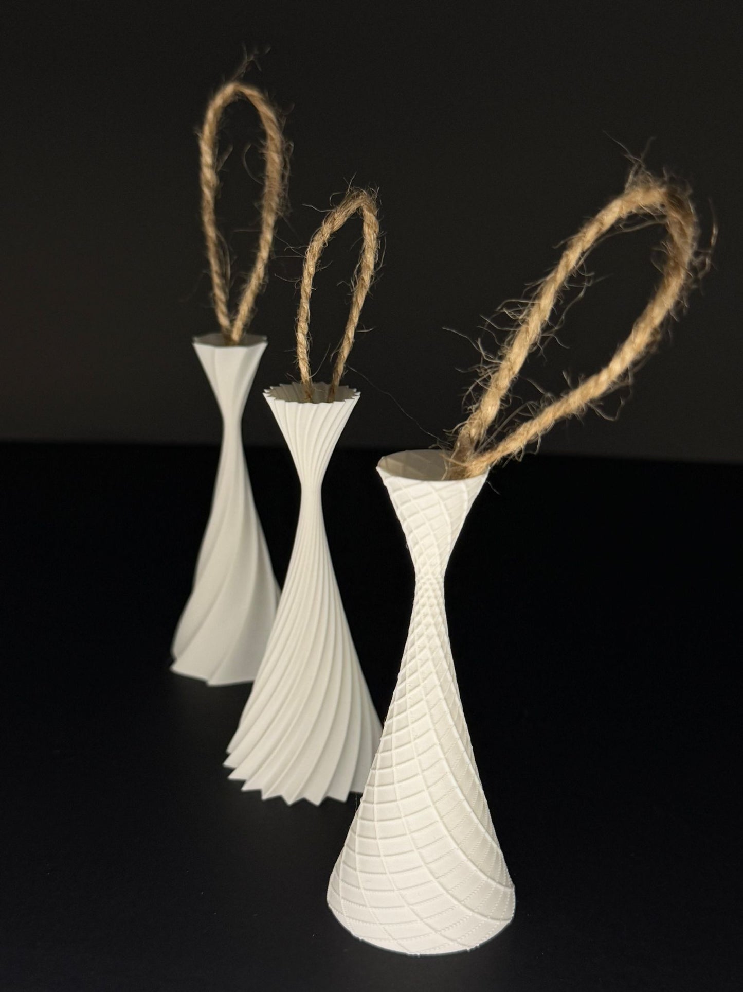 Set of 6 3D Christmas Ornaments – Eco & Handmade