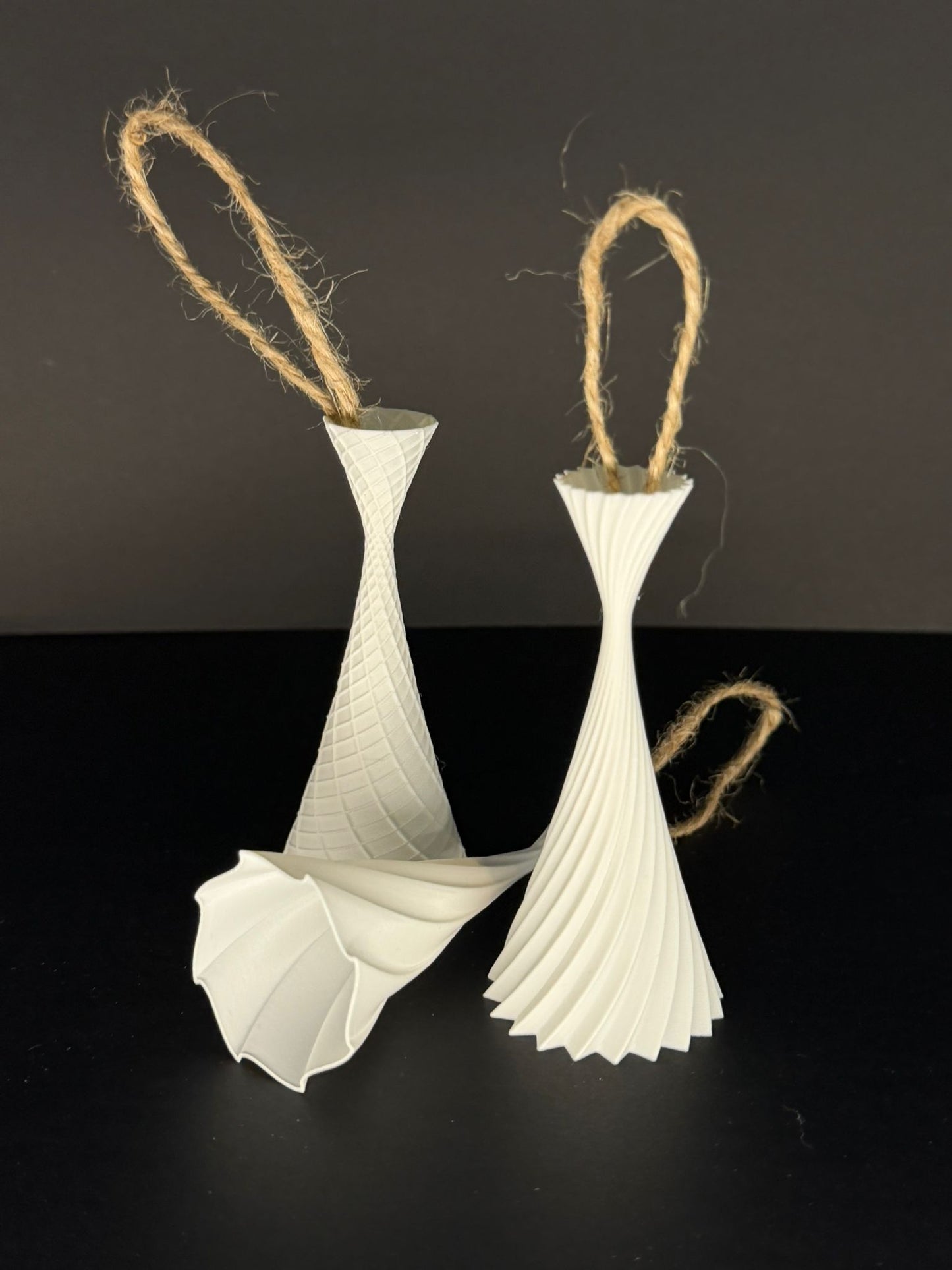 Set of 6 3D Christmas Ornaments – Eco & Handmade