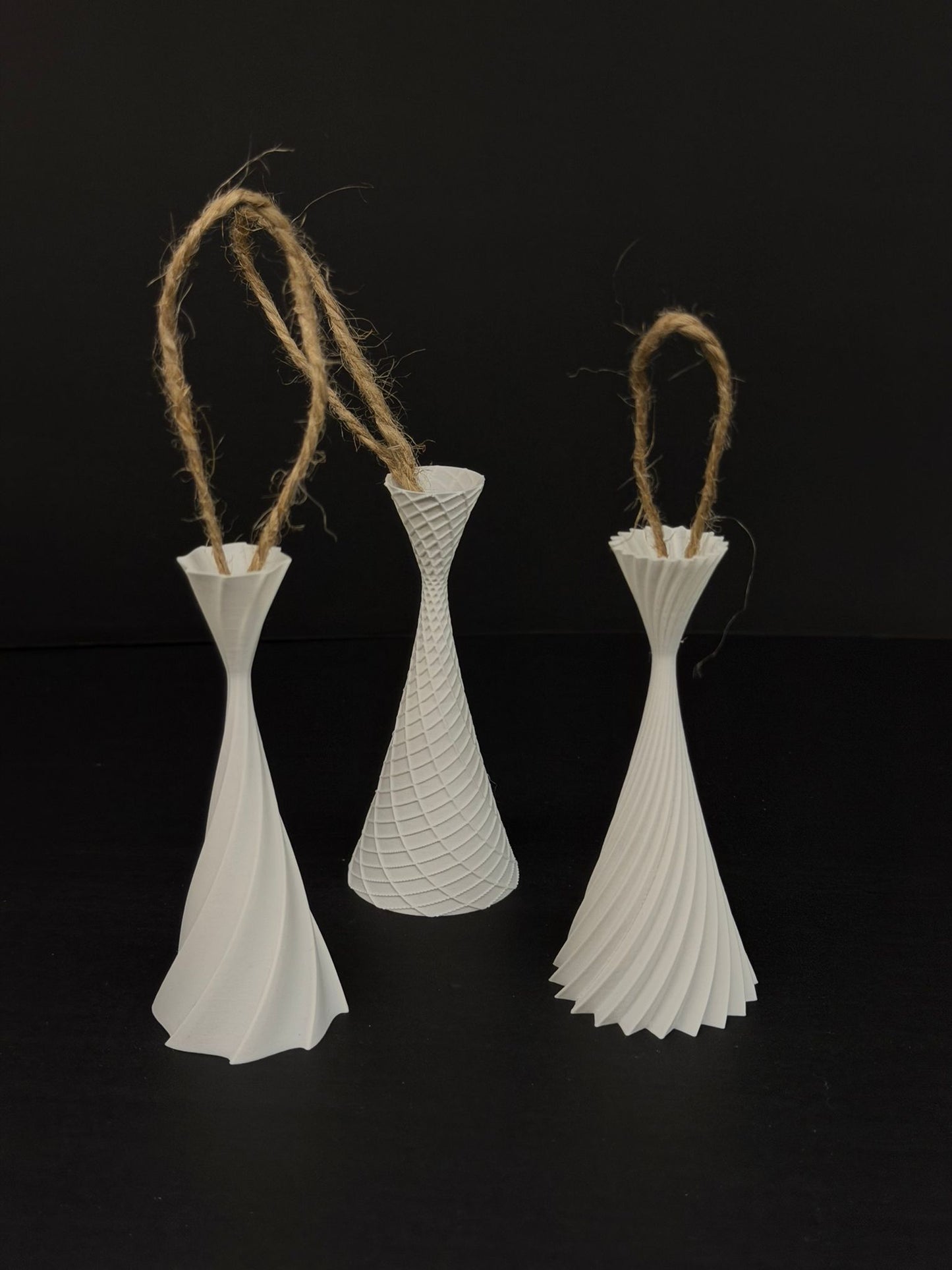 Set of 6 3D Christmas Ornaments – Eco & Handmade